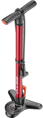 Beto Surge Tubeless Floor Pump W-Gauge - Red - Black, Red - Black